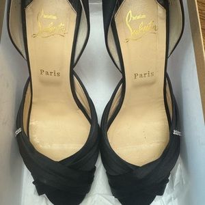 Christian louboutin 85mm tres ophrah satin